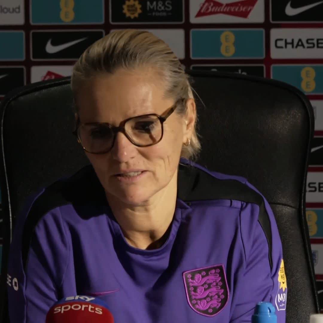 🗣️"We haven't had clear conversations, I'm still enjoying the job...let's see what the future brings" England Women's boss Sarina Wiegman says she's relaxed about her future with her contract set to expire after the World Cup in 2027 🏴󠁧󠁢󠁥󠁮󠁧󠁿