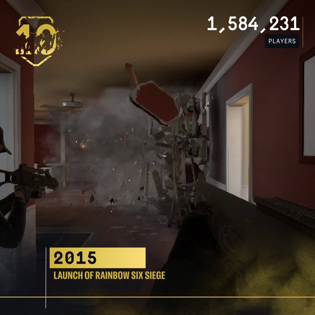 🗺️ For ten years, Rainbow Six Siege has been more than a game. It has been a journey. Here's to the memories we created together and to the future we will continue to build.