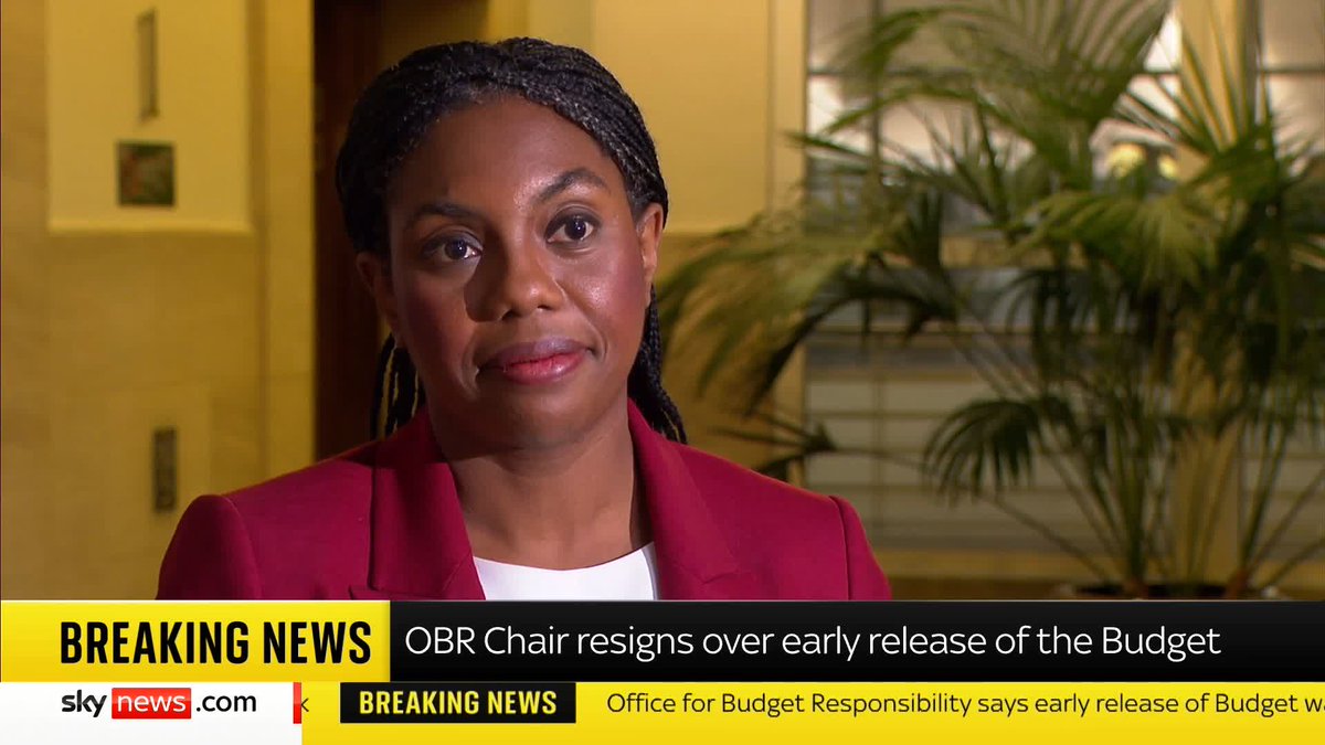 'If leaks are a resignation matter, then the chancellor should be at the front of the queue to resign. She has been leaking her budget throughout the summer.' Tory leader, Kemi Badenoch, reacts to Richard Hughes's resignation as the head of the OBR