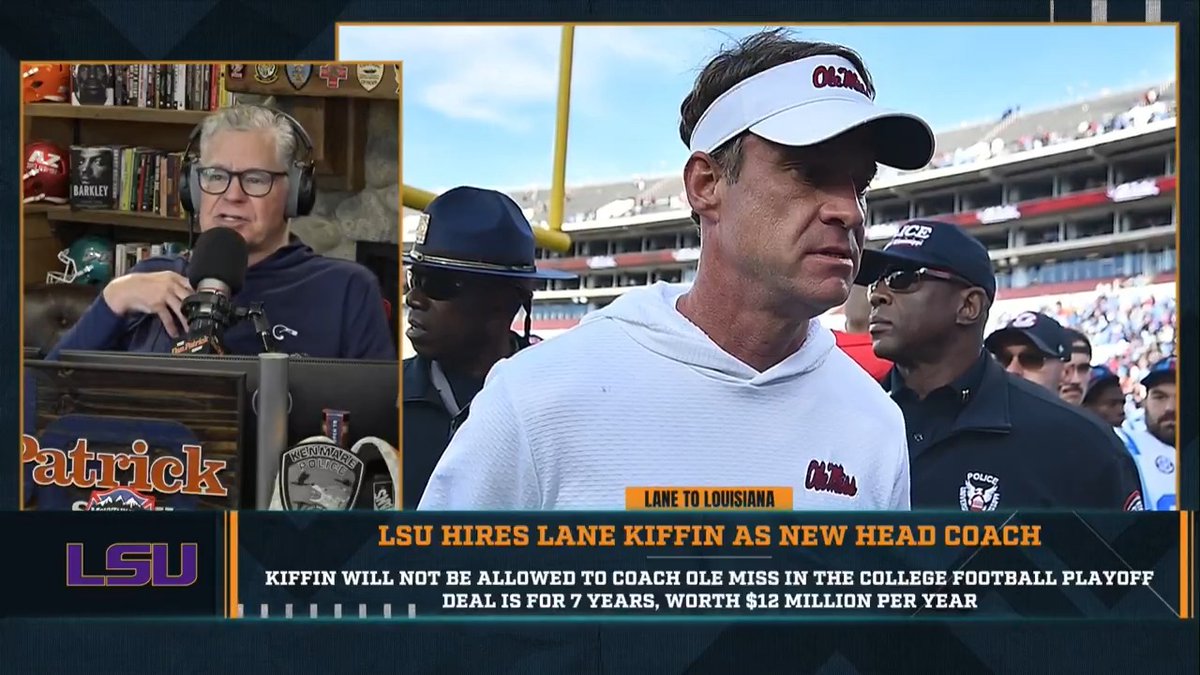 "It wasn't money, so what was it? To win a national championship. Okay, we saw how that worked before this with Brian Kelly." – DP on Lane Kiffin joining #LSU.