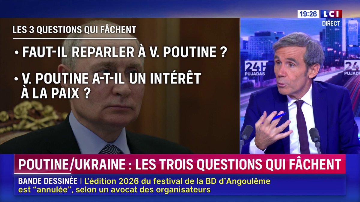 🗣️ "Plus ça va mal, plus il faut se parler, donc il faut reparler à Vladimir Poutine. Mais les Russes ne voudront pas dialoguer avec les Européens, car ils font tout pour nous mettre en dehors du jeu." 💬 Pierre Lévy, ancien ambassadeur de France en Russie