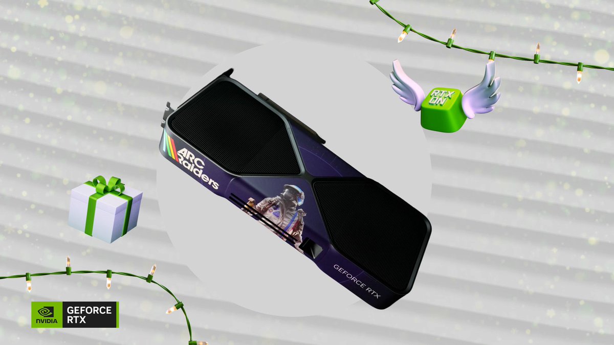 ❄️ #GeForceSeason of Giving ❄️ Want your chance at a custom wrapped ARC Raiders GeForce RTX 5090?! Comment “GeForce Season” below and tell us why you deserve this Holiday upgrade 🎄