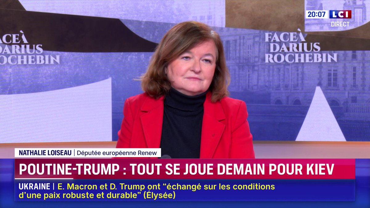 🗣 "Je pense que les Européens sont faibles de leur propre faute. Ce qu'on voit en ce moment, c'est à la fois triste pour l'Ukraine, et c'est inquiétant pour nous." ➡Nathalie Loiseau sur LCI