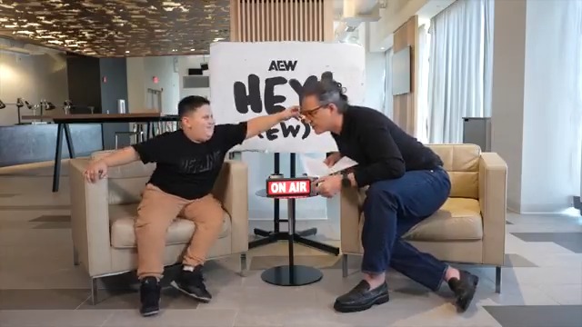 The Rizzler started his first official feud in AEW and it's against RJ City! Watch the full episode of Hey, EW! with The Rizzler RIGHT NOW!