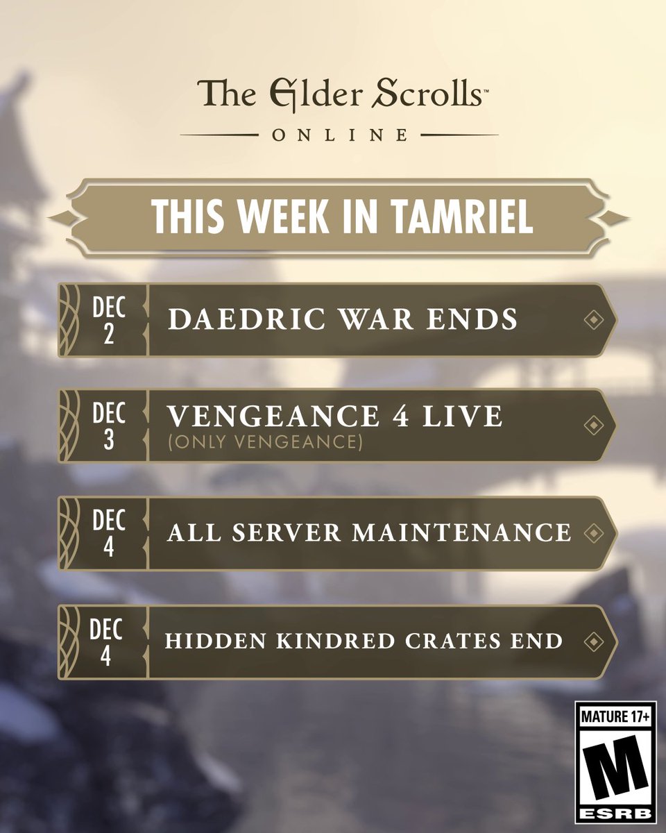 We're trying out a new social series called "This Week in Tamriel." Our goal is to give you the major happenings across Tamriel in a single place in a given week. Let us know what you think!