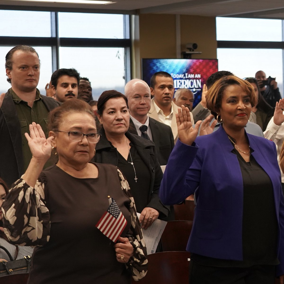At a naturalization ceremony in Denver, we celebrated the journey of our newest U.S. citizens. While the Trump administration may demonize immigrants, we know that the original promise of America is one of community and diversity. Welcome to the land of the free 🇺🇸