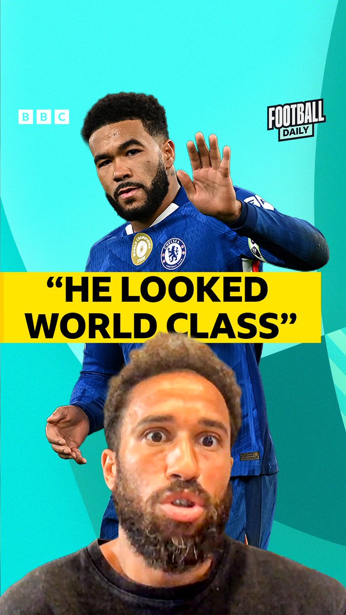 "He looked world class in midfield" 🔝👏 ©️ Andros Townsend on Reece James running the game in Chelsea’s draw with Arsenal. #BBCFootball #CFC