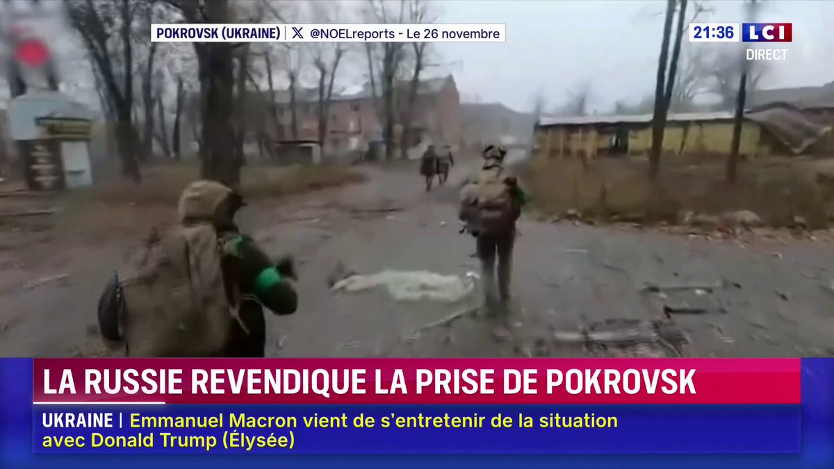 🔴 Ukraine : la Russie revendique la capture de la ville clé de Pokrovsk.
