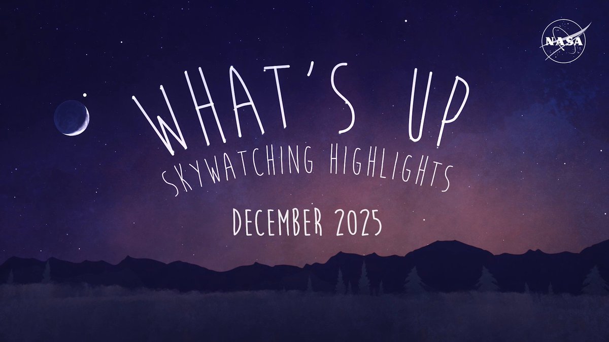 The night skies have some special gifts for you this December: - The peak of the Geminid meteor shower - The closest approach of 3I/ATLAS to Earth (at about 170 million miles) - A Jupiter-Moon conjunction Get more details on this month’s celestial sights:
