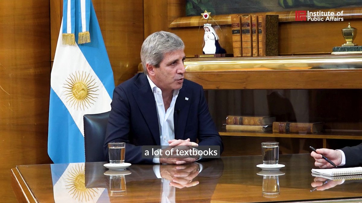 "We proved a lot of textbooks wrong." Javier Milei has set Argentina on the path to prosperity. As the Minister of Economy, Luis Caputo has played a key role in slashing spending and cutting red tape that has been key to Argentina’s turnaround. 📺 Adam Creighton on the Milei Miracle: