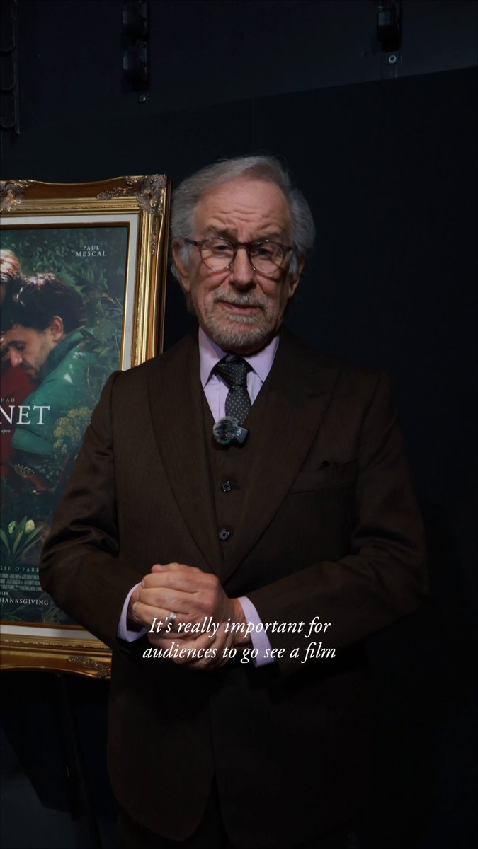 "We hear the laughs, we feel the tears, and we share emotion." - Steven Spielberg Share the experience of HAMNET on the big screen. In select theaters now, everywhere Friday.