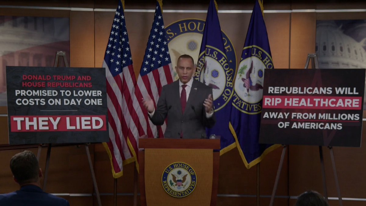 For four years, Democrats enabled millions of illegals to flood into the U.S. under Biden, but now Hakeem Jeffries blatantly lies and claims Democrats want a secure border. JEFFRIES: “We support the notion of having strong border security.”