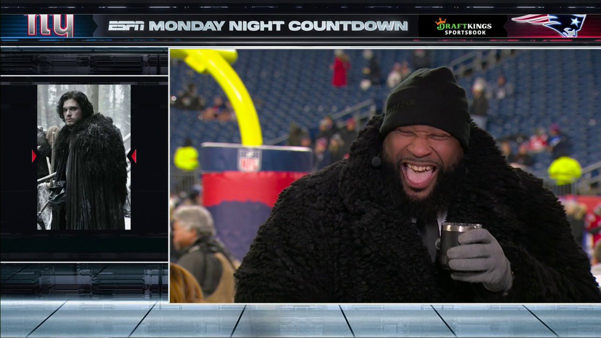 .Marcus Spears can't stop catching strays for his MNF outfit 😂