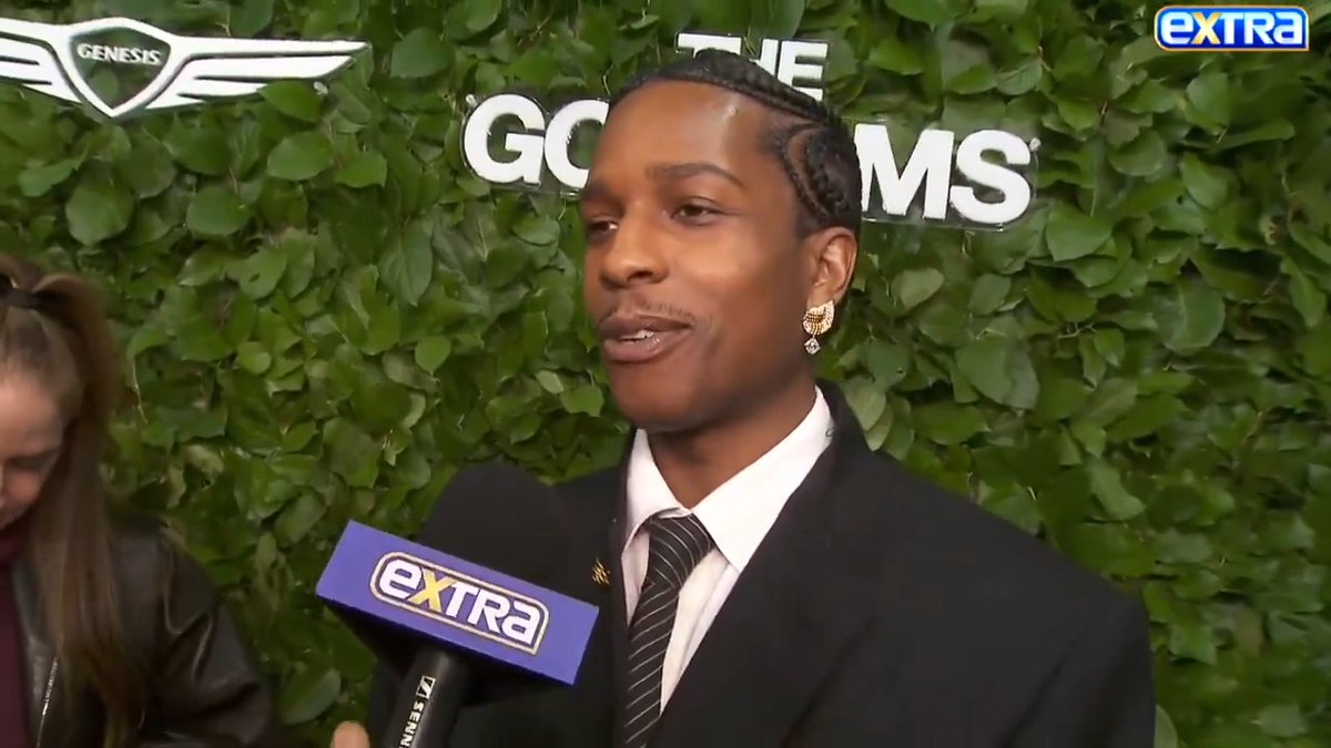 A$AP Rocky talked to ExtraTV about Rihanna and their kids 🥹 “That’s dope [that Rihanna] is seeing me on the screen, I’m always portraying somebody else. The babies are doing just fine. As cute as ever, all three of them. Happy family”