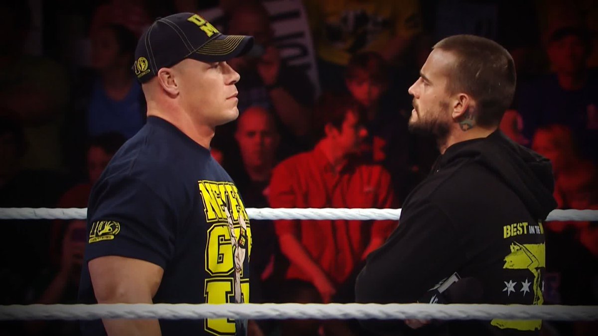 CM PUNK and JOHN CENA together? Magic. ✨ Who do you think was John Cena’s best rival?