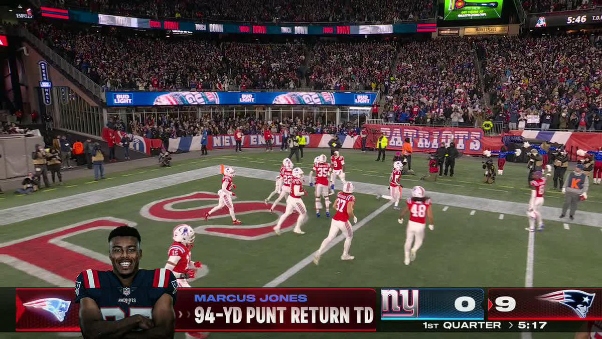 MARCUS JONES WITH THE 94-YARD HOUSE CALL 😱