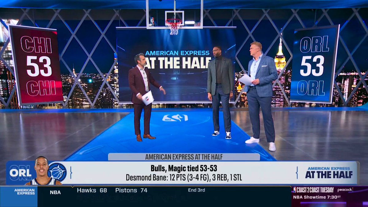 "He brings scoring to the team, he brings toughness to the team, he's exactly what Orlando needed." Brian Scalabrine breaks down Desmond Bane's first half performance and why he's so valuable to the Magic.