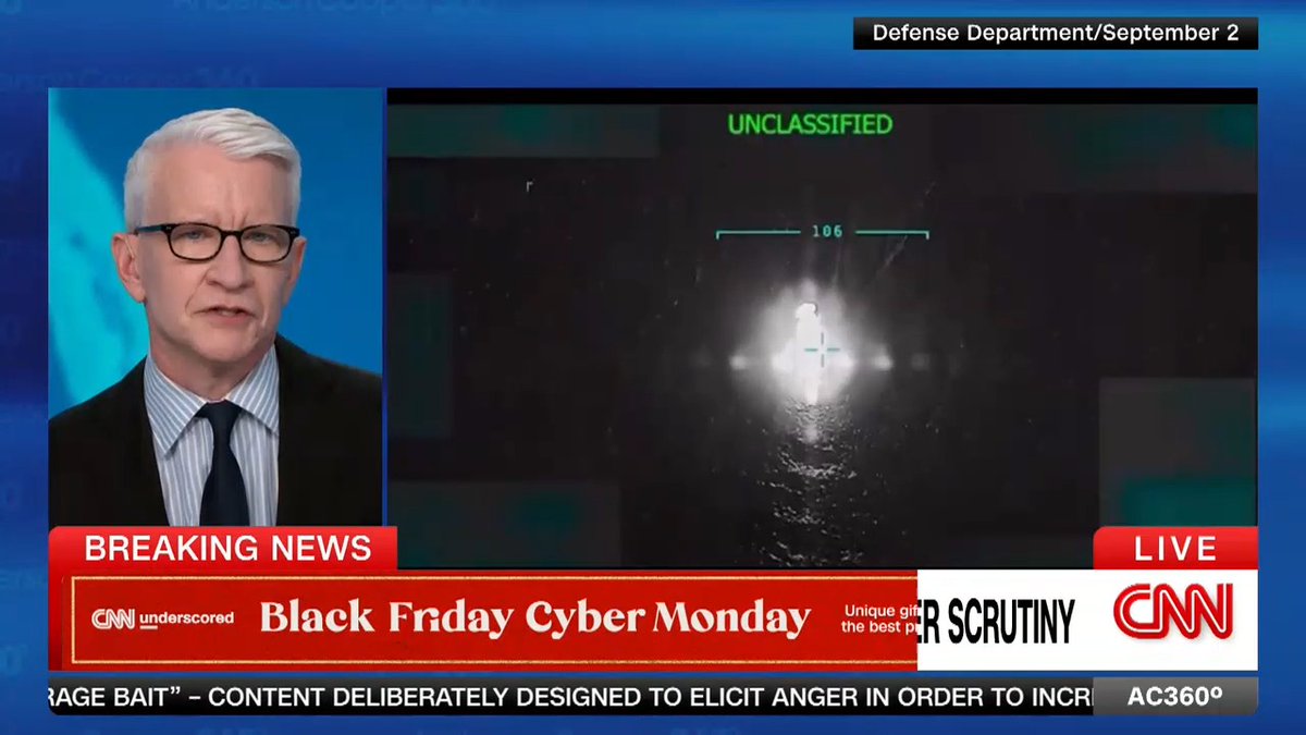 The White House and Defense Secretary Hegseth said today that Adm. Frank “Mitch” Bradley green-lit a second strike on an alleged drug boat in September in the Caribbean. "It simply screams for a significant, unbiased, bipartisan investigation," says retired Admiral James Stavridis.