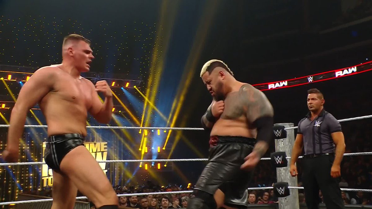 These two are beating THE HELL out of each other! 🫢 Who will advance and face LA Knight on Friday for the chance to become John Cena's FINAL opponent?