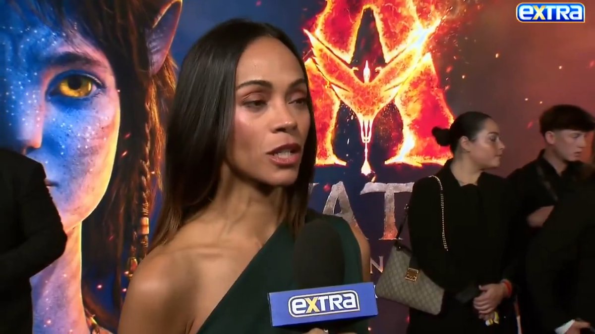 Zoe Saldaña "couldn't stop crying" when she watched #Avatar: Fire and Ash." 😭 Plus, she dishes on the big promise she and her husband made each other. ❤️ #Avatar #AvatarFireAndAsh Avatar