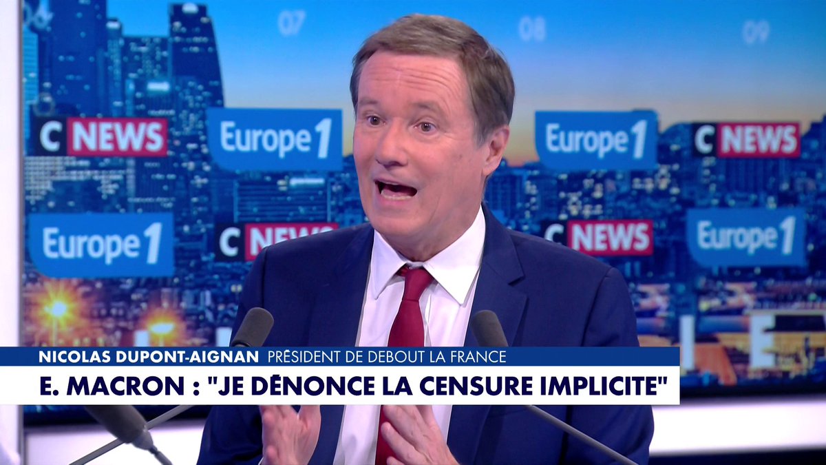Nicolas Dupont-Aignan : «Il faut destituer Emmanuel Macron», dans #LaGrandeInterview