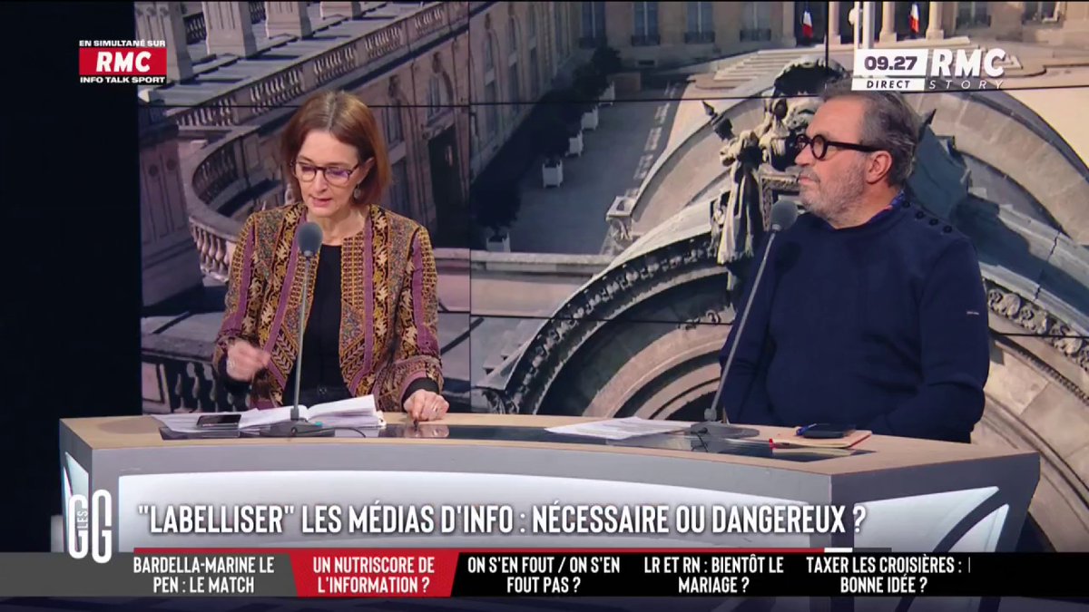 📺 Macron veut « labelliser » les médias d’info 🗣️ Barbara Lefebvre : "On peut accorder à Macron le "label rouge"... Rouge comme l'URSS ! C'est le ministère de la Vérité d'Orwell dans "1984" ! C'est le macronisme ! Si les GG ont le label, je quitte les GG en direct !" #GGRMC