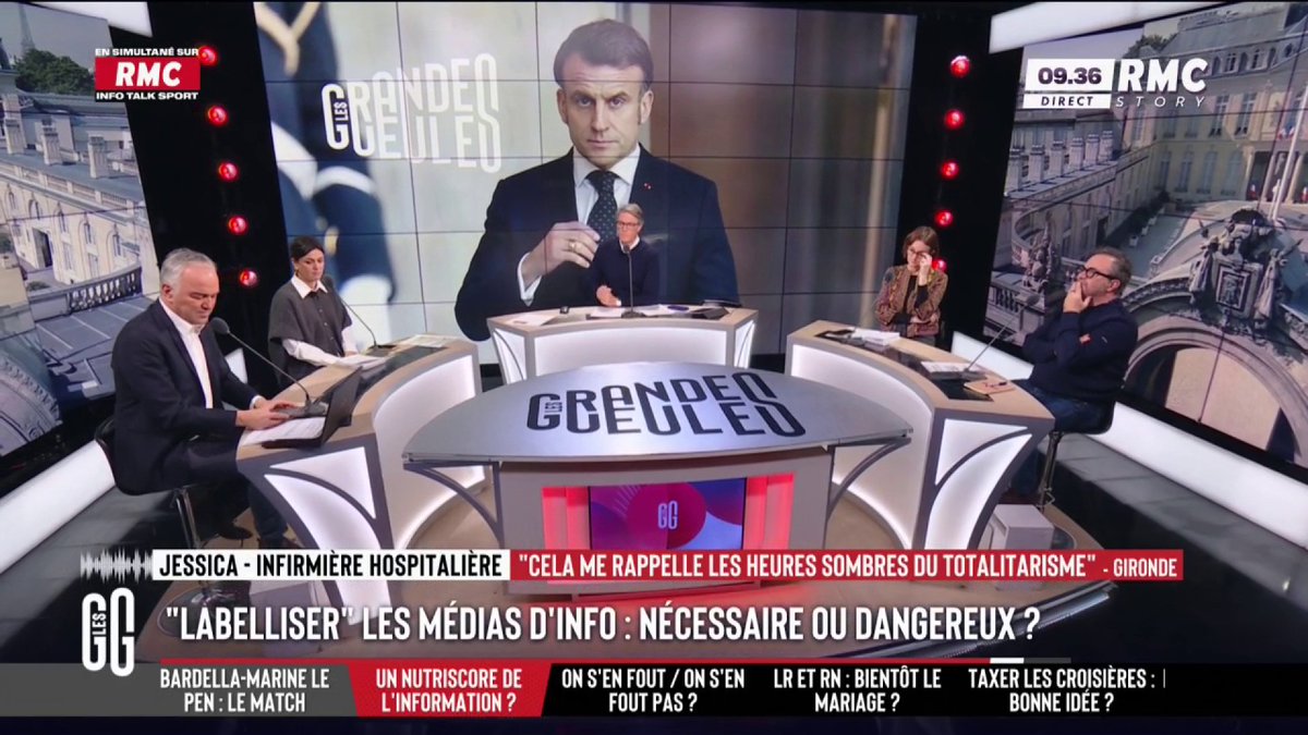 📺 Macron veut « labelliser » les médias d’info 📞 Jessica : "J'ai l'impression que petit à petit on est en train de bafouer nos libertés ! On ne peut plus rien faire... Il y a quelques temps, on nous disait à quelle température il fallait chauffer chez nous !" #GGRMC