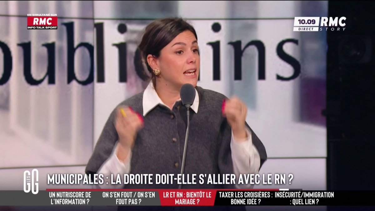 🤝 Municipales : alliance RN-LR 🗣️ Laura Warton Martinez : "Si les camps de droite sont d'accord avec une alliance RN, ils ne peuvent plus le diaboliser, ils ouvrent un boulevard au RN, c'est ça qui les empêche... Encore une fois, ce que veulent les électeurs, ils s'en foutent" #GGRMC