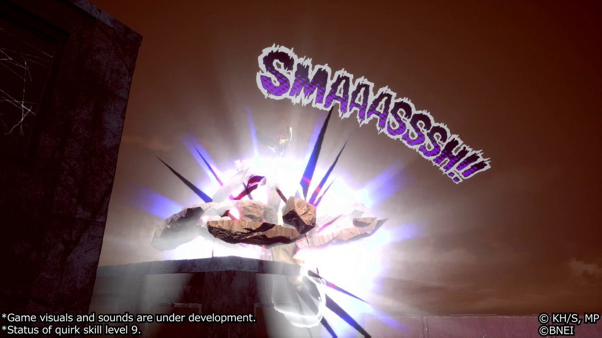 Shigaraki "Thousand-Hand Break" Skill Previews! Quirk Skill β : 「Shake Heaven and Earth」 Jump high and cause two shockwaves when striking the ground with gigantified arms.Activate the attack again while jumping by pressing command. #MHUR