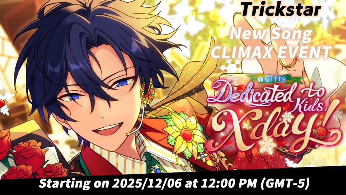 ✨PV Release: Gifts★Dedicated to Kids: Xday! Hokuto receives a secret base from Seiya as a Christmas gift. While Hokuto and the rest of Trickstar discuss what to do with it, a strange client suddenly shows up, bringing an unexpected request: "Help me find my dad"...
