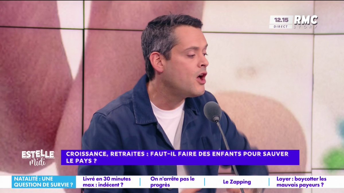 👦 Faire des enfants pour sauver le pays ? 🎙️ Baptiste des Monstiers : "On est dans un pays qui marche sur la tête ! Mon ex-femme avait des réunions à 8h du matin ! C'est quoi votre problème à faire des réunions à 8h du matin ! À 8h du matin on les emmène à l'école !" #EstelleMidi