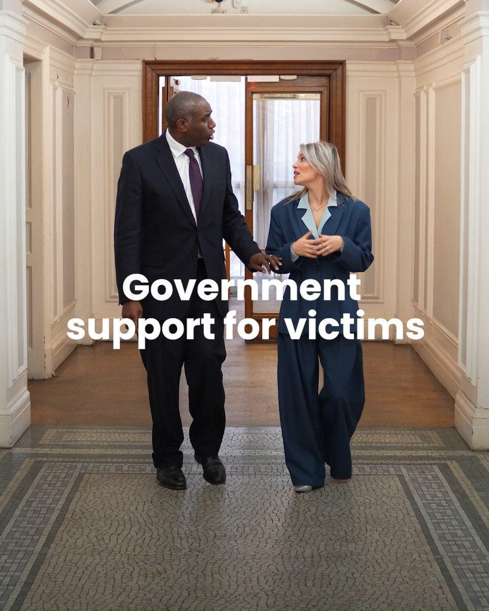 Today we're announcing bold reform that puts victims at the front and centre of the justice system. VAWG Advocate, Pips Taylor spoke to Deputy Prime Minister David Lammy to hear the steps the government is taking to restore the public's trust in the system.