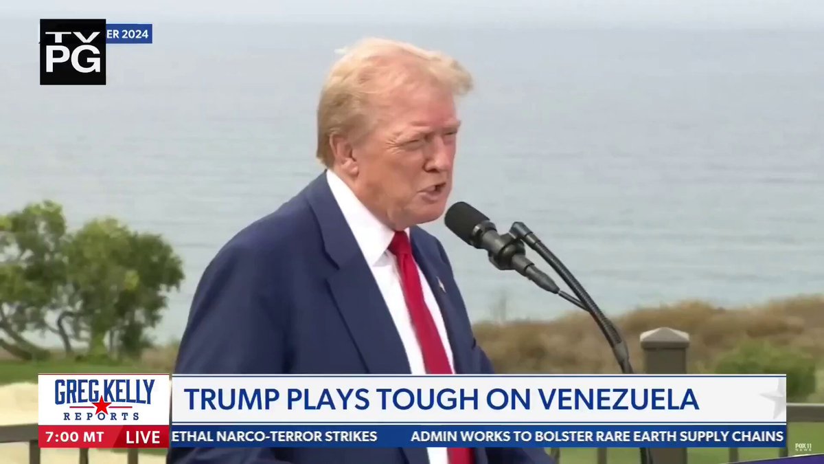 🇻🇪🇺🇸 “Este podría ser el momento de una guerra con Venezuela”. Dice el periodista estadounidense Greg Kelly, al evaluar las acciones del presidente Donald Trump sobre el narcotirano terrorista Nicolás Maduro y sobre el potencial de una guerra con el Cartel de los Soles.
