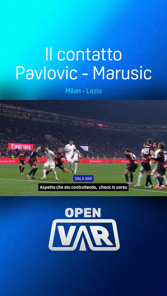 Minuto 9️⃣5️⃣ di #MilanLazio: il contatto tra Pavlovic e Marusic 🔍 L'audio integrale ad #OpenVAR, disponibile ora sull'app #DAZN 🖥️ #SerieAEnilive