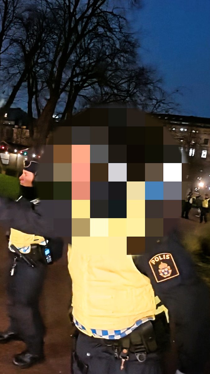 “Lugna ner dig, tyst!” utbrast en polis som fått nog av Kryckmannes gapande.