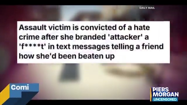 "Takes us into Orwellian territory..." The UK mum arrested by ELEVEN police officers for using the F-slur in private texts speaks to Piers Morgan. Just dropped 👇 📺 Piers Morgan | Andrew Wilson | Marc Lamont Hill | Lewis Oakley