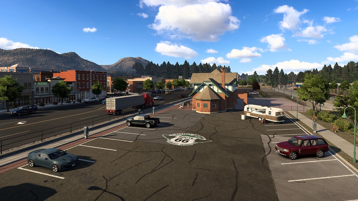 The Route 66 Rework Project continues! 🛣️ Many towns and cities along the Mother Road are being added or fully rebuilt to better match their real-world counterparts. 🚛 Read more at 👉