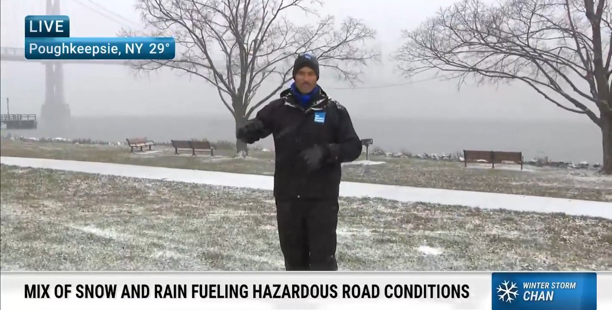 A Winter Weather Advisory is active for portions of eastern New York Tuesday morning as a mix of snow and rain creates hazardous road conditions. Meteorologist Paul Goodloe is live in Poughkeepsie where up to 6 inches of snow is possible: