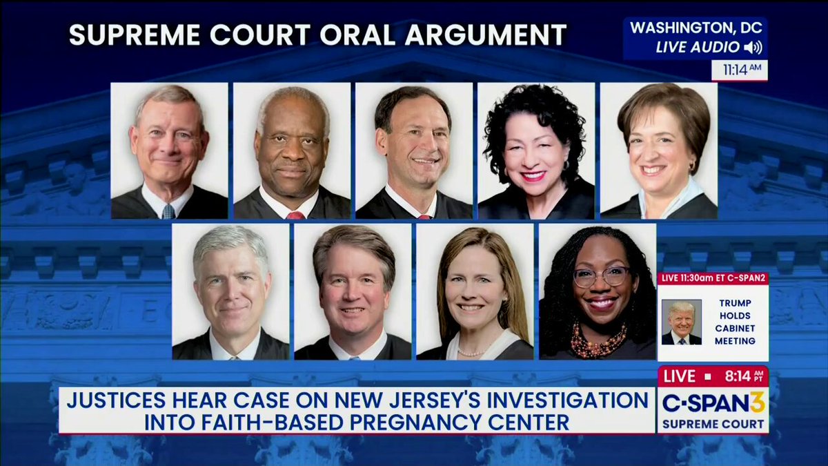 Justice Thomas forces the New Jersey AG's chief counsel to admit the state issued a subpoena for a pro-life pregnancy center's donors without receiving a single complaint about the organization. "So you had no basis to think that they were deceiving any of their contributors?" he asked.