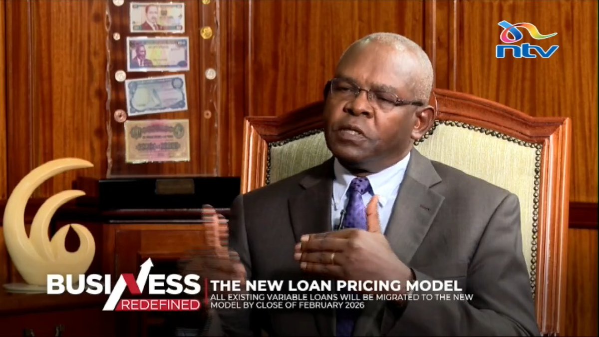 The new loan pricing model: Dr Kamau Thugge: We realised that when we raise the Central Bank Rate (CBR), banks raise their prices very quickly. But when we lower the CBR, banks take time to lower their rates, which is not fair for borrowers and customers. #BusinessRedefined