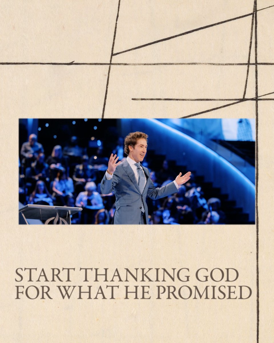 You’re not going to stay strong by begging God, by asking again and again, by worrying, complaining, “God, where are You?” You grow strong by thanking God that it’s on the way. Check out this message from Joel! "Thank God Before the Promise":