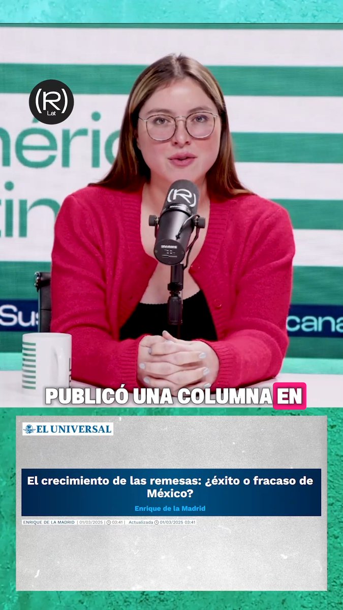 🇲🇽💸 Enrique de la Madrid dice que el crecimiento de las remesas “vuelve conformistas” a las familias mexicanas. ¿De verdad la culpa es de quienes reciben apoyo y no del modelo económico que expulsó a millones? Estefania Veloz lo desmonta en #LaBaseAmLat