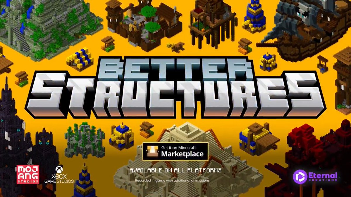 🆕Better Structures Add-On just dropped! Upgrade your world with new structures, custom mobs, and hidden treasure and much more! #Minecraft #Bedrock