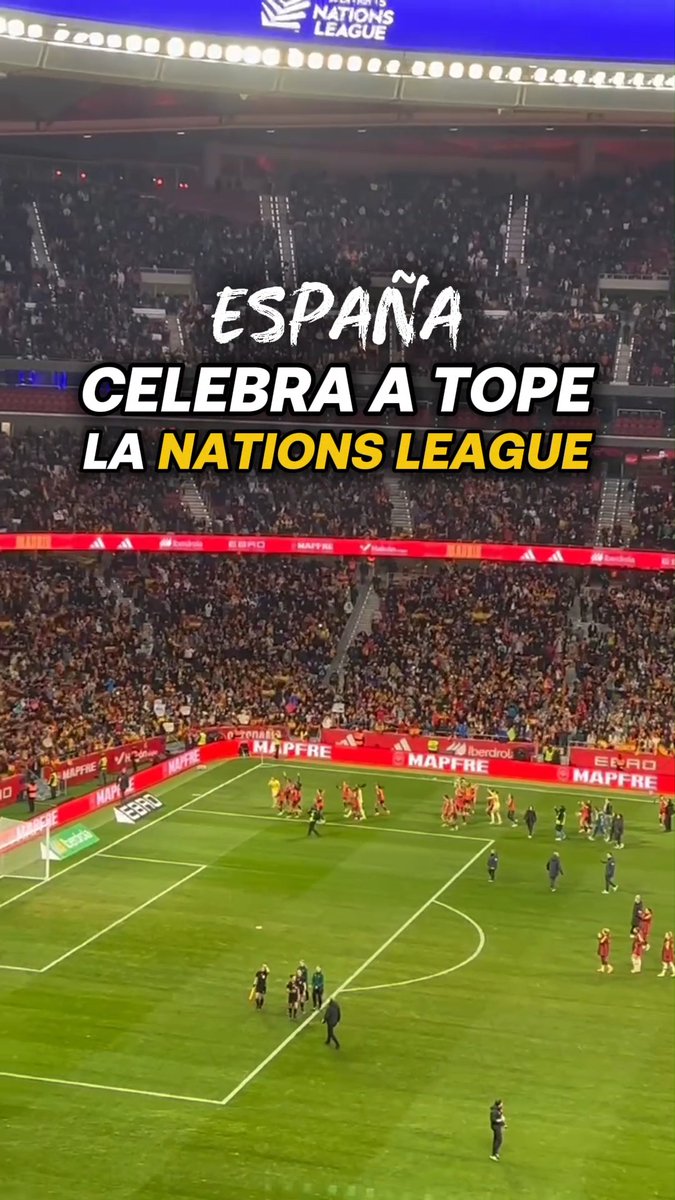 Cuantas ganas tenรญamos de ver esto โค๏ธ Esta generaciรณn espectacular merecรญa celebrar ASร un tรญtulo en casa, con masas y masas de gente vibrando con un equipo descomunal.