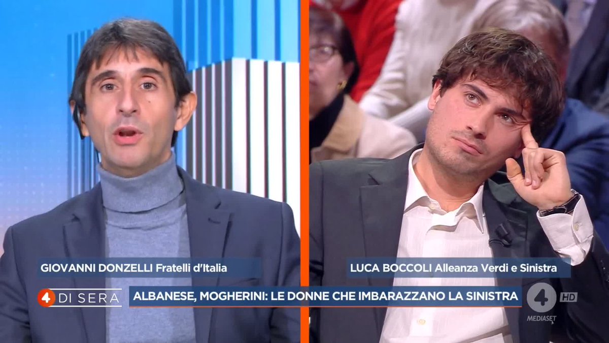 "La sinistra italiana dovrebbe cercare meno fenomeni straordinari e provare a formarsi una classe dirigente" Giovanni Donzelli a #4disera