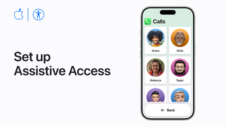 Larger buttons, a simpler interface, and more focused features. Assistive Access is designed to reduce the cognitive load when using iPhone or iPad. #AppleAccessibility #IDPD Here’s how it works.