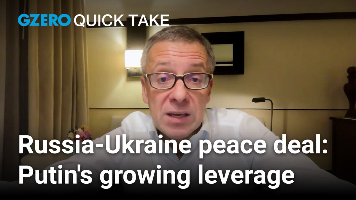 i’d like to be more optimistic on russia/ukraine. i’m not. this “peace plan” is headed nowhere good. GZERO Media