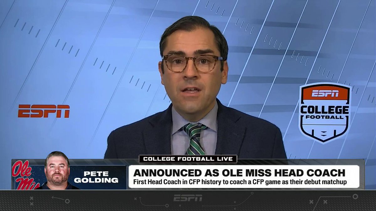 "[Ole Miss] sees continuity in Pete Golding." 👀 Pete Thamel breaks down Ole Miss' decision to hire Pete Golding as their permanent head coach after Lane Kiffin’s departure ✍️
