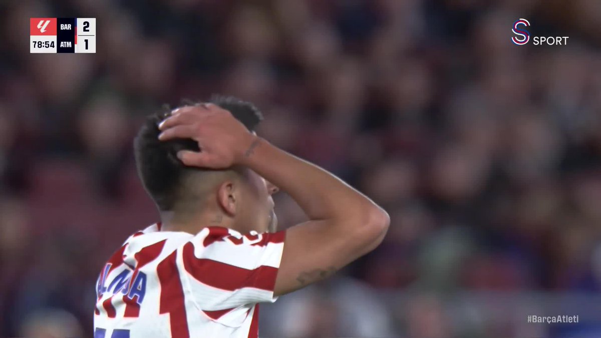 Atletico Madrid’de Almada boş kaleye kaçırdı.