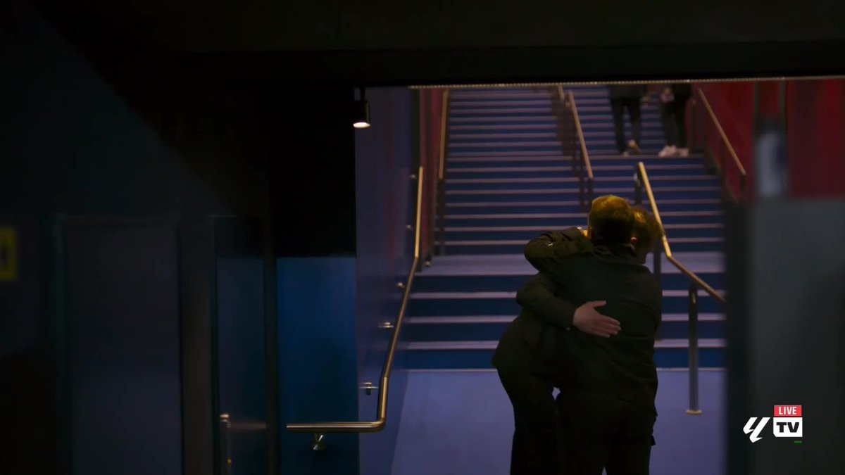Diego Simeone wasn't waiting around ๐ Hansi Flick has to chase him down the tunnel to get that full-time embrace ๐ค Presented by SBK | 18+ | Please Gamble Responsibly